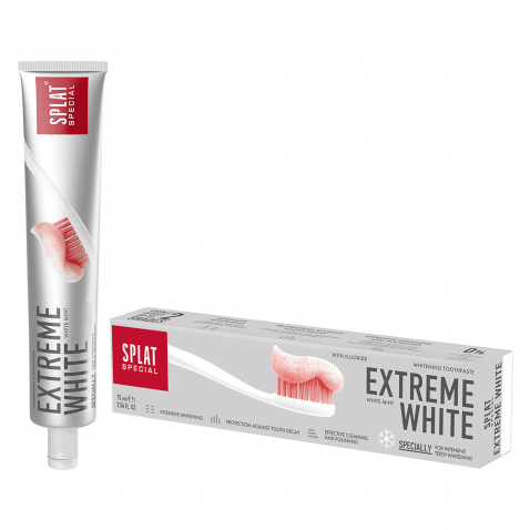 Splat Extreme White Diş Macunu 2 Ton Beyazlatıcı Papaya Özlü 20 ml-Splat