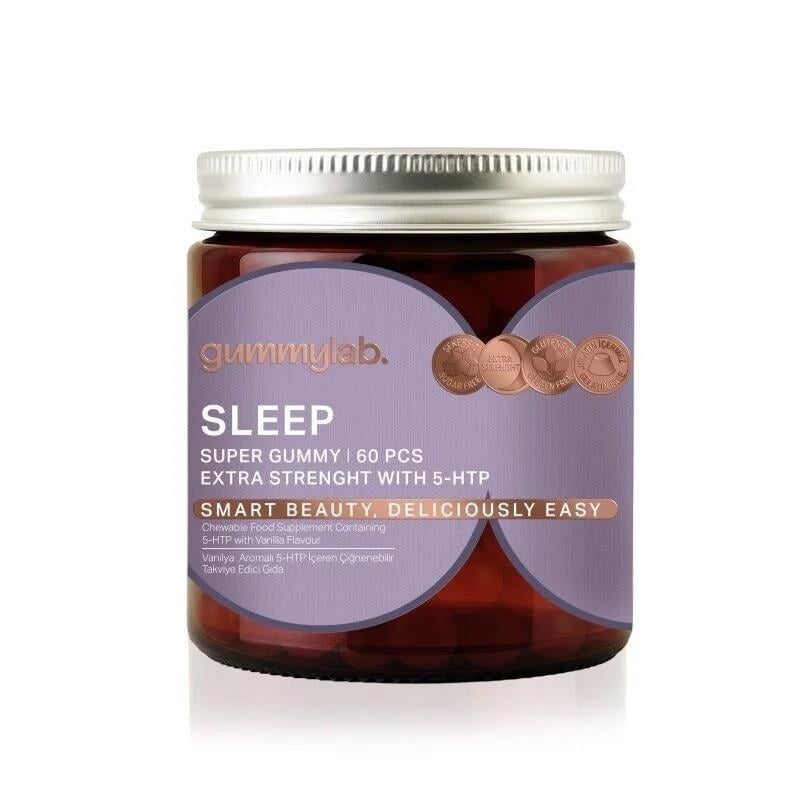 Suda Vitamin Gummy Lab Sleep Vanilya ve Muz Aromalı 60 Gummies-Suda Vitamin Gummy Lab