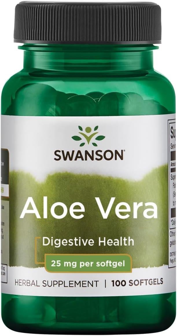 Swanson Aloe Vera 25 Mg 100 Softgel-Swanson