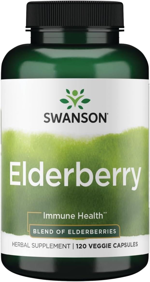 Swanson Elderberry 120 Veggies Capsules-Swanson