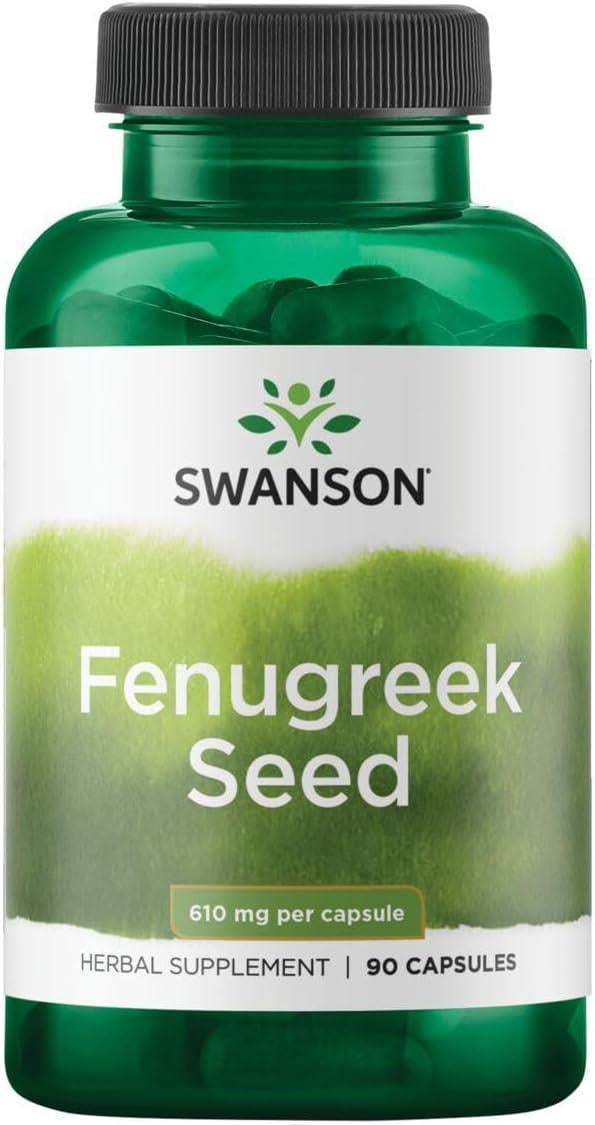 Swanson Fenugreek Seed 610 mg 90 Capsules-Swanson