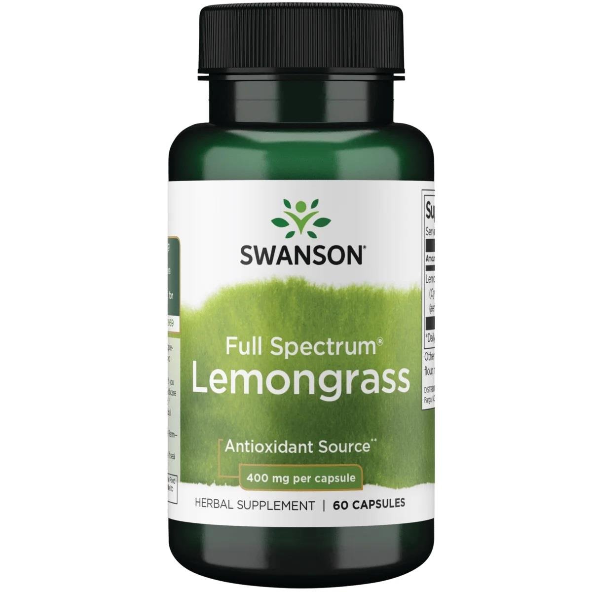 Swanson Full Spectrum Lemongrass 400 Mg 60 Kapsül-Swanson