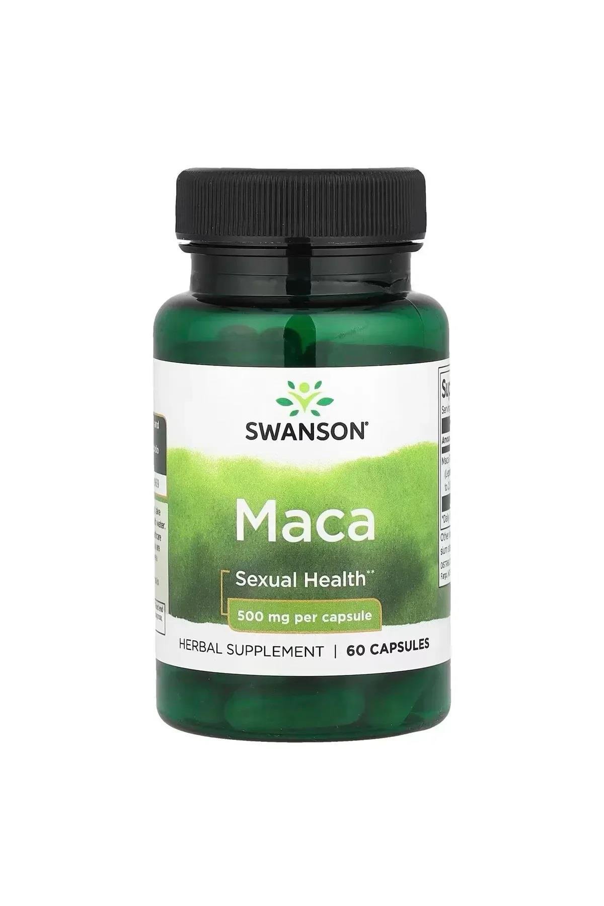 Swanson Maca 500 mg 60 Capsules-Swanson
