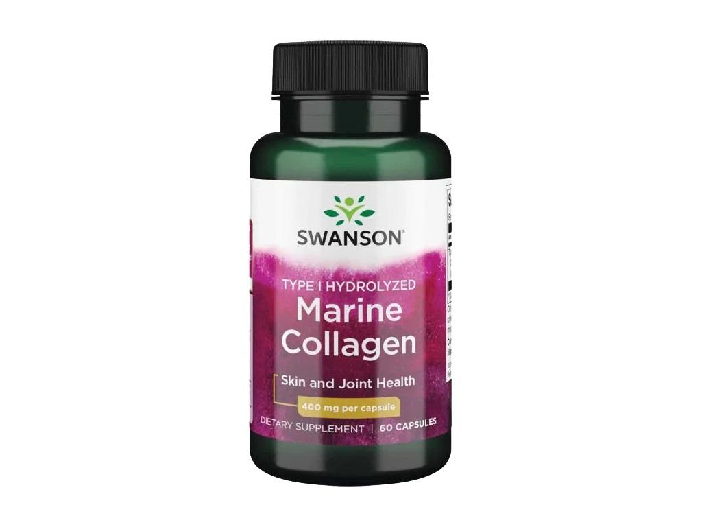 Swanson Marine Collagen Peptides 400 mg 60 Capsules-Swanson