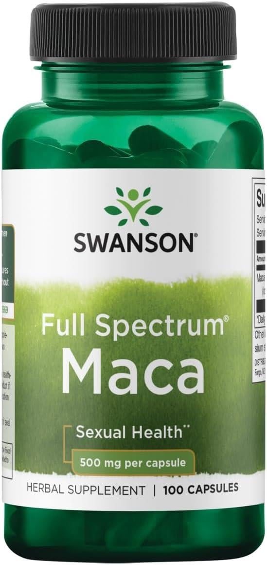Swanson Premium Full Spectrum Maca 500 mg 100 Capsules-Swanson
