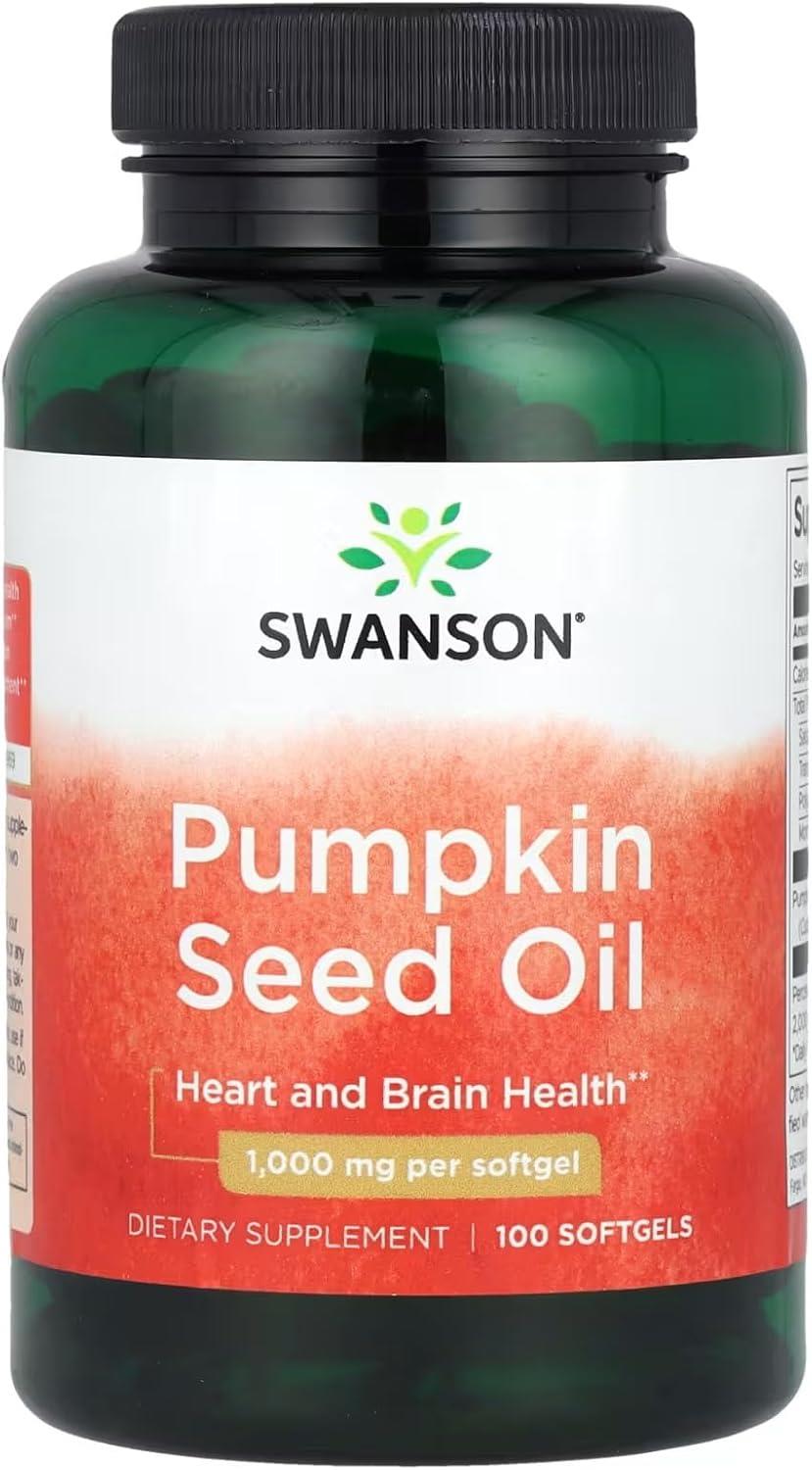 Swanson Pumpkin Seed Oil 1,000 Mg 100 Softgels-Swanson