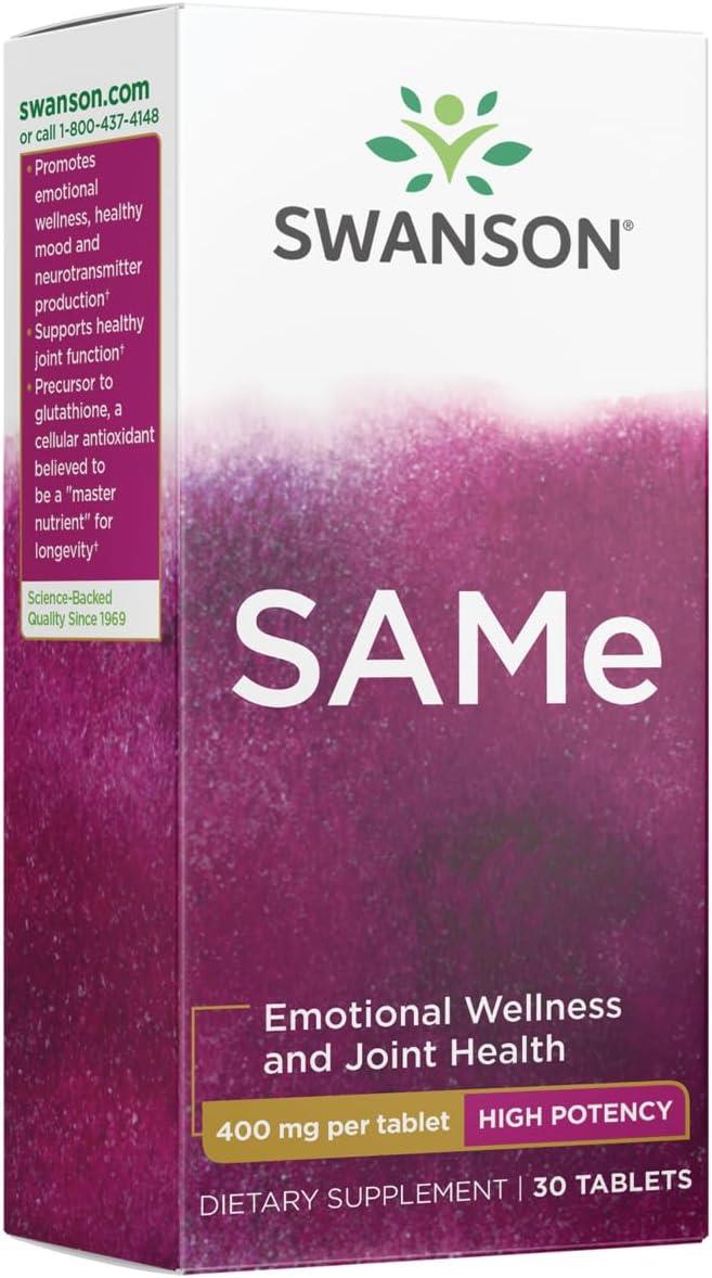 Swanson Same High Potency 400 mg 30 Tablets-Swanson