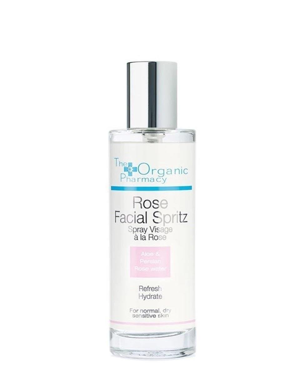 The Organic Pharmacy Rose Facial Spritz Spray 100 ml-The Organic Pharmacy