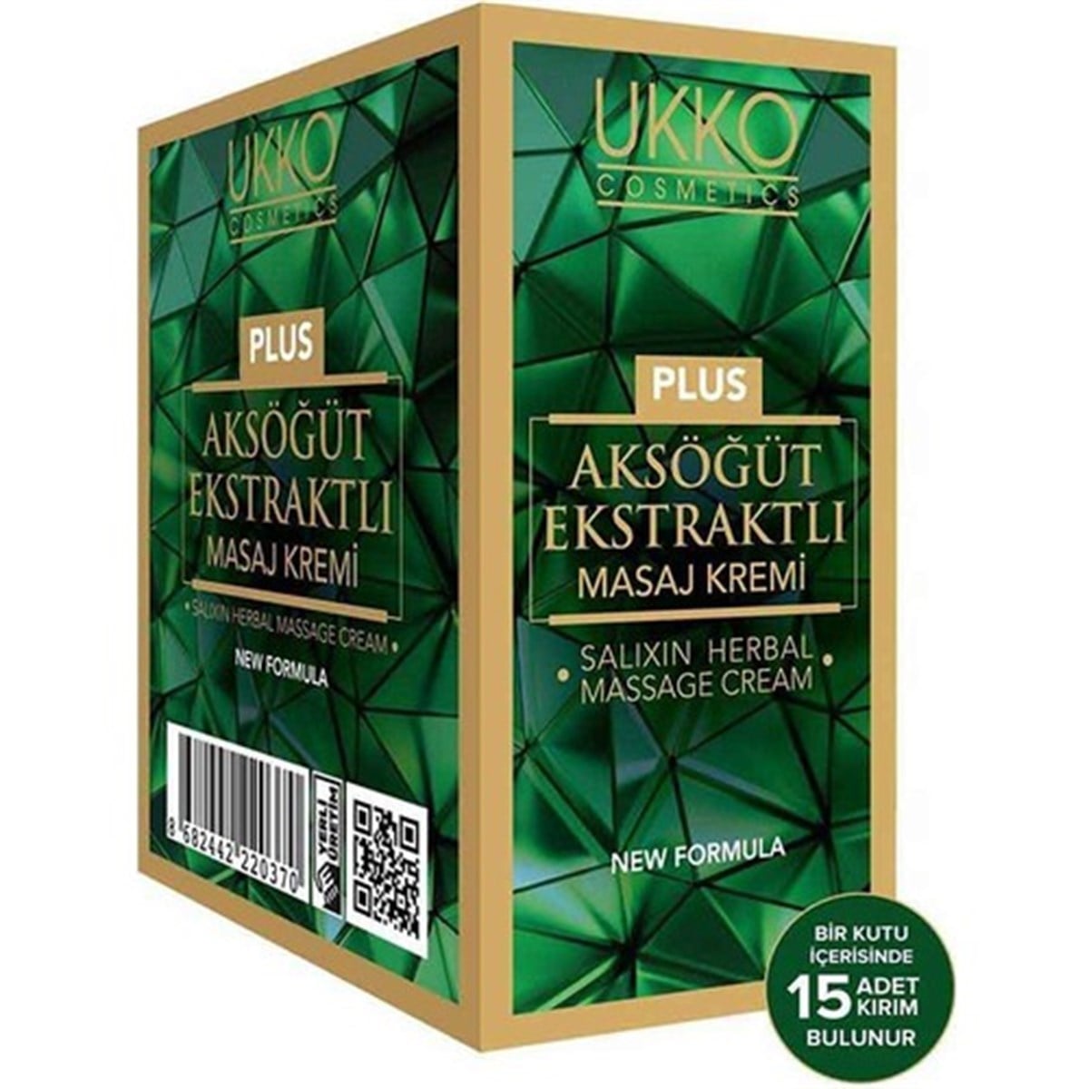 Ukko Cosmetics Aksöğüt Ekstraktlı Masaj ve Ağrı Kremi Plus 15x7 gr