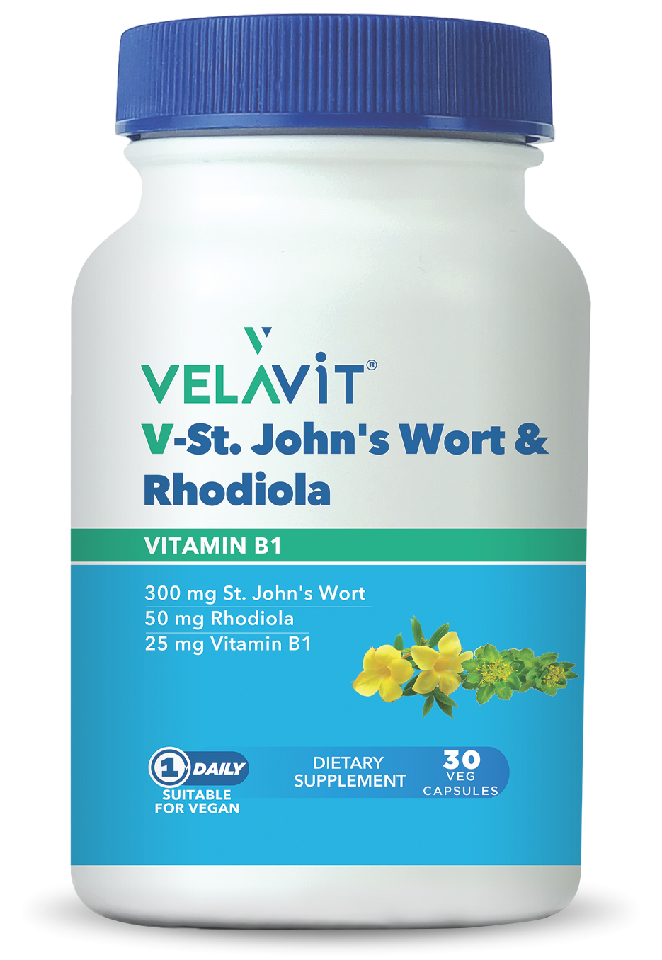 Velavit V-St. John's Worth Rhodiola 30 Tablet-Velavit