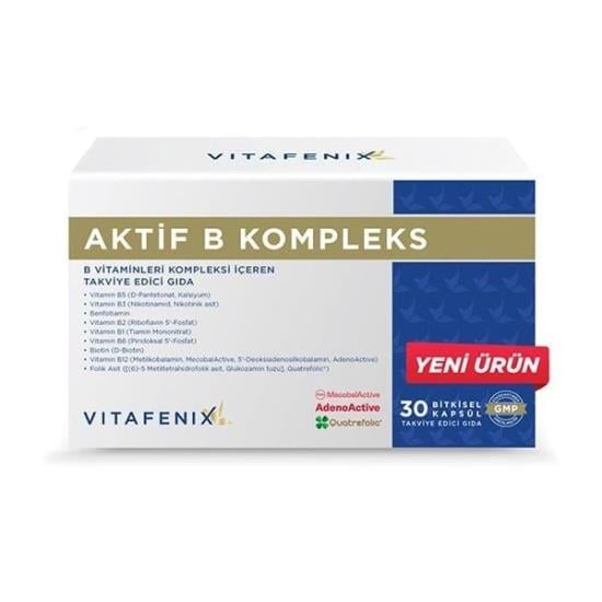 Vitafenix Aktif B Kompleks 30 Bitkisel Kapsül-Vitafenix