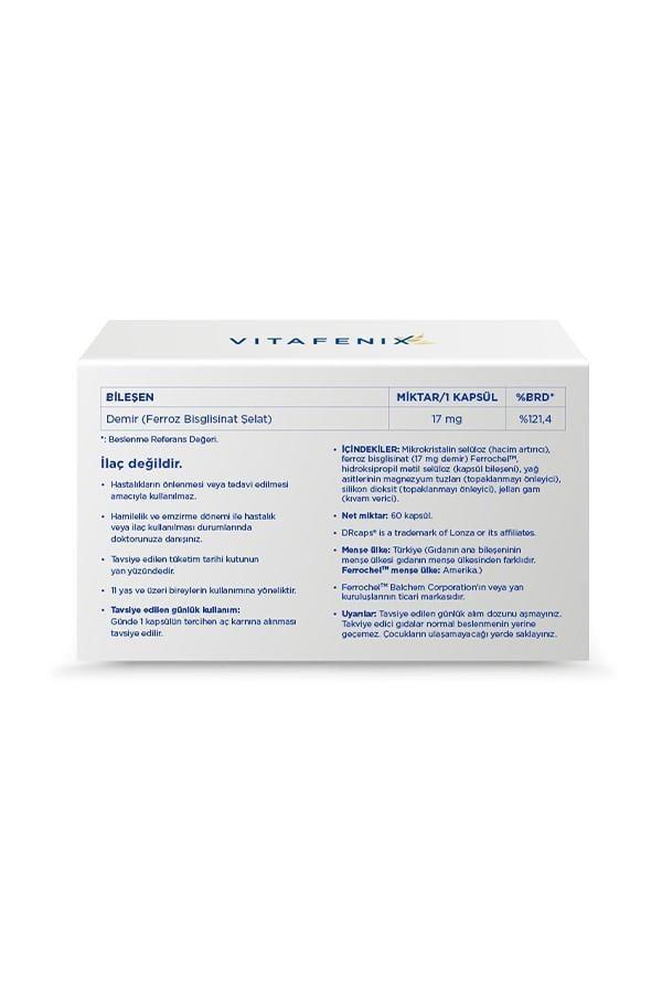 Vitafenix Demir 60 Kapsül-Vitafenix