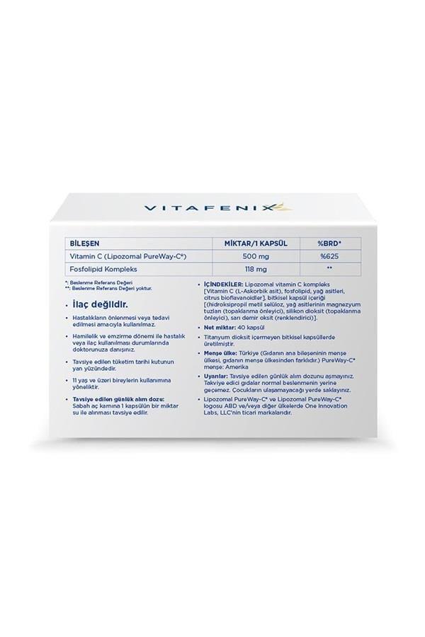 Vitafenix Lipozomal C 40 Kapsül-Vitafenix