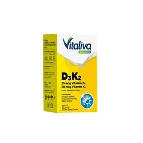 Vitaliva Vitamin D3 100 Sprey Damla 20 ml-Vitaliva Vitamins