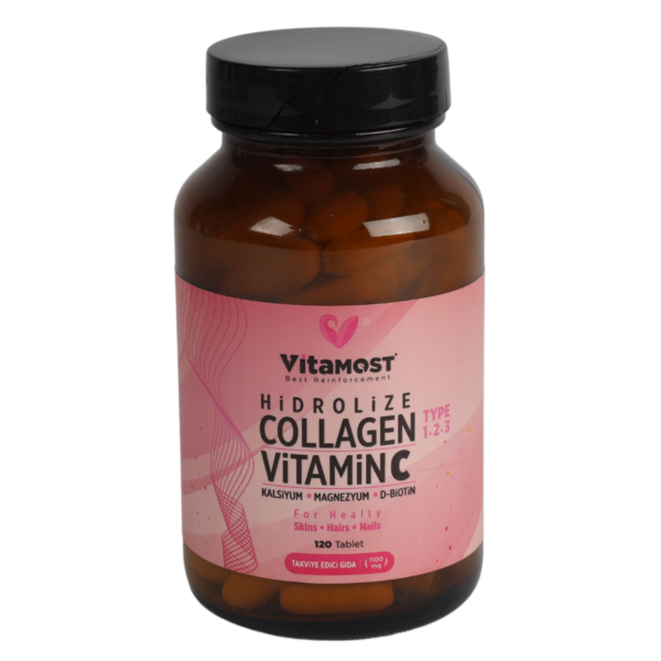 Vitamost Collagen TIPI-II-III Vitamin C 120 Tablet-VitaMost