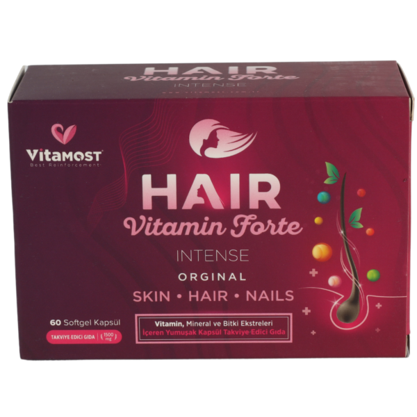Vitamost Hair Vitamin Forte Intense 60 Soft Jel Kapsül-VitaMost