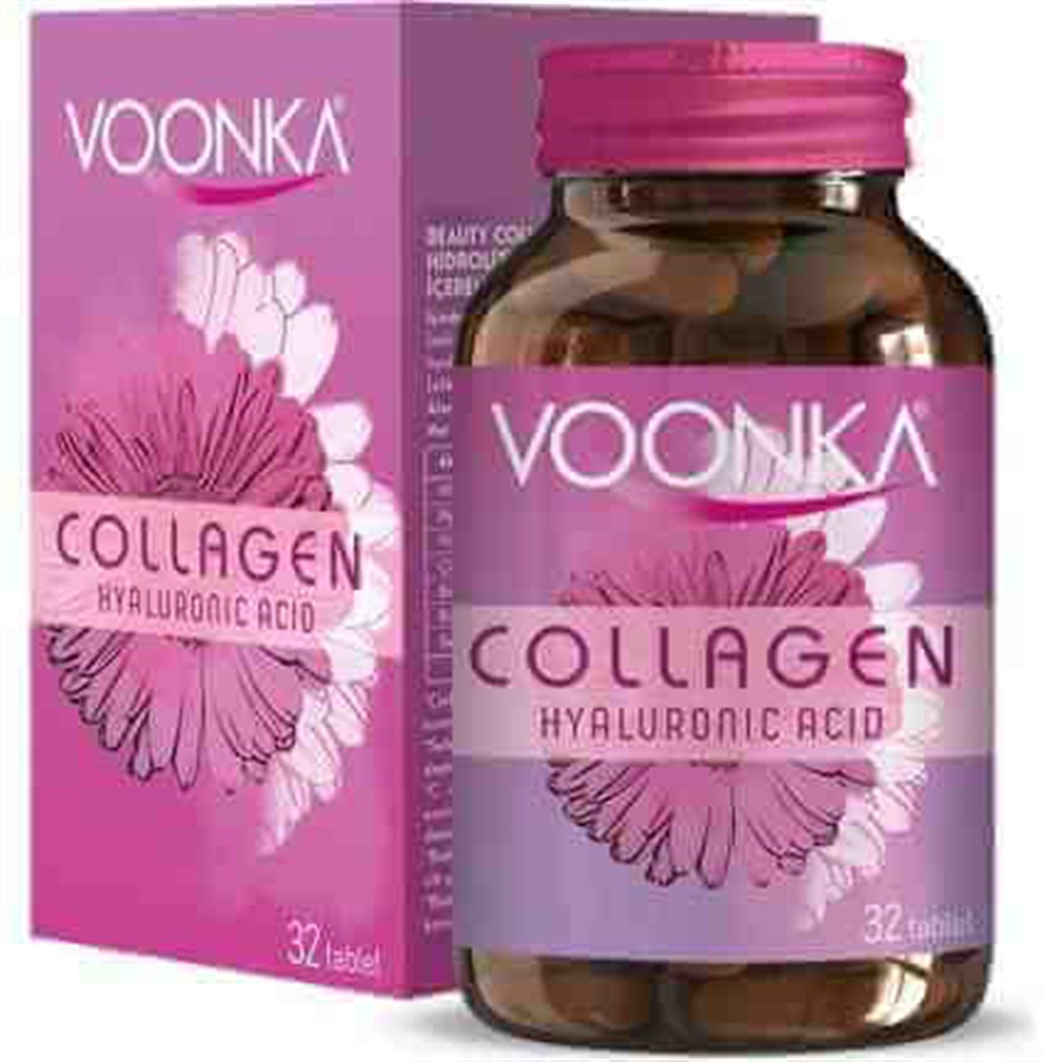 Voonka Collagen + Hyaluronic Acid 32 Tablet-Voonka