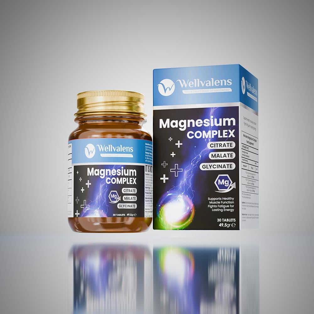 Wellvalens Magnezyum Complex 30 Tablet-Wellvalens