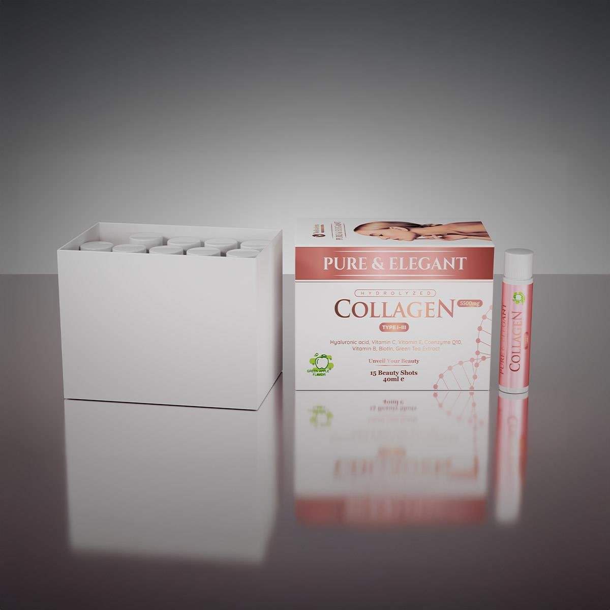 Wellvalens Pure & Elegant Hidrolize Kolajen Tip 1 - 3 15 Shot-Wellvalens