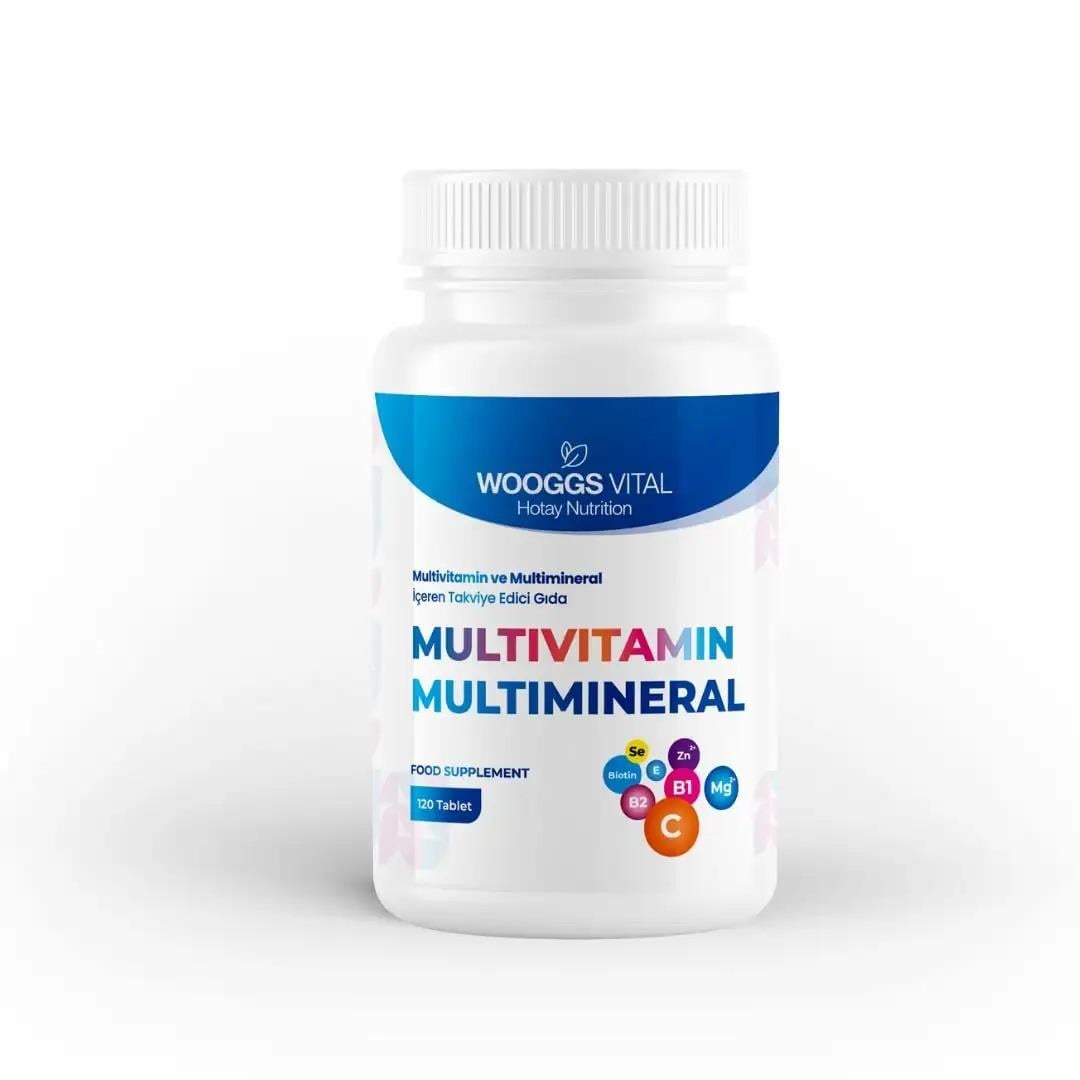 Wooggs Vital Multivitamin ve Multimineral İçeren Takviye Edici Gıda 120 Tablet-Wooggs Vital