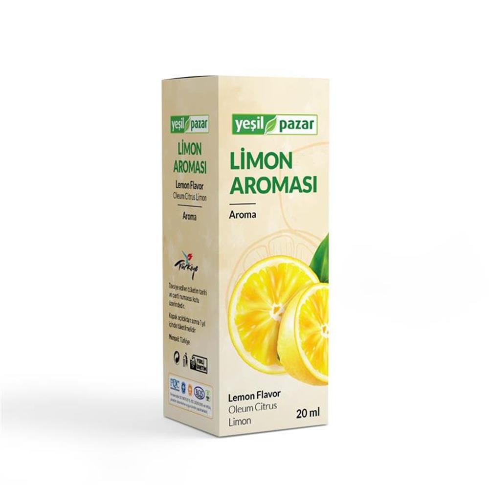 Yeşil Pazar Limon Aroması 20 ML