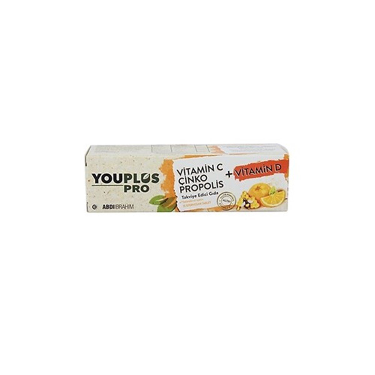 YouPlus Pro Vitamin C Çinko Propolis + Vitamin D 15 Efervesan Tablet
