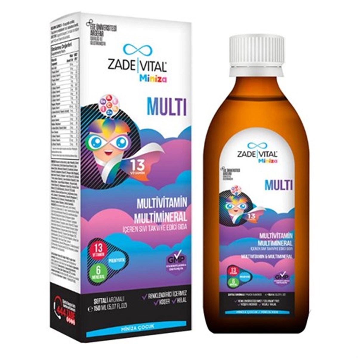 Zade Vital Miniza Multivitamin 150ml