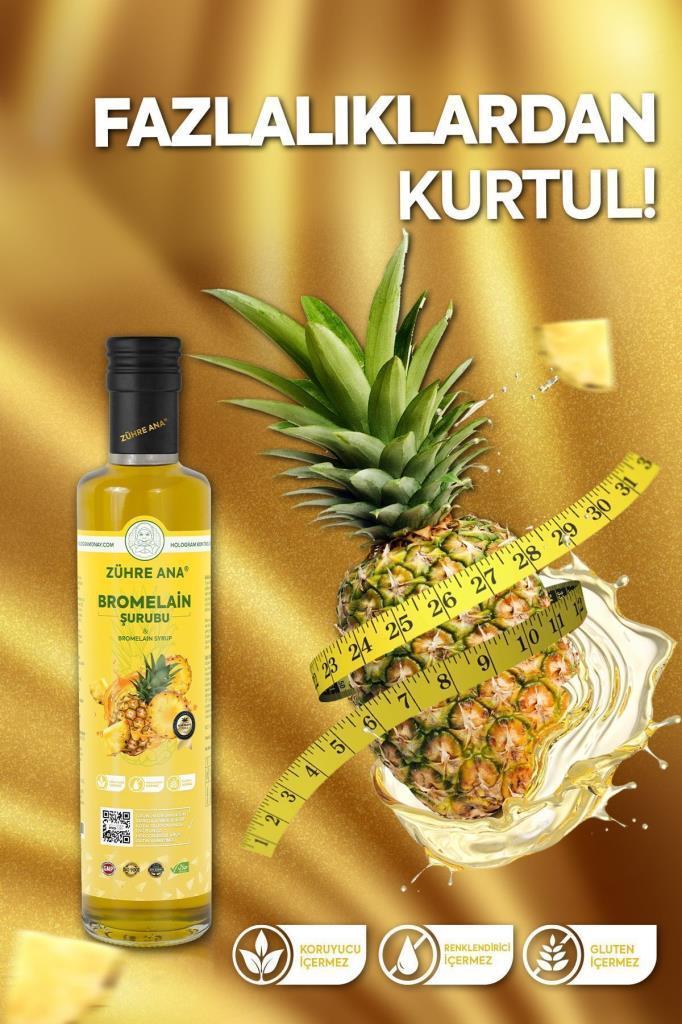 Zühre Ana Bromelain Ananas İçeren Detox Şurubu 250ML