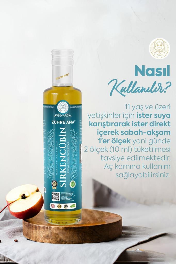 Zühre Ana İbni Sina Sirkencübin Prebiyotik Sirke 250 Ml
