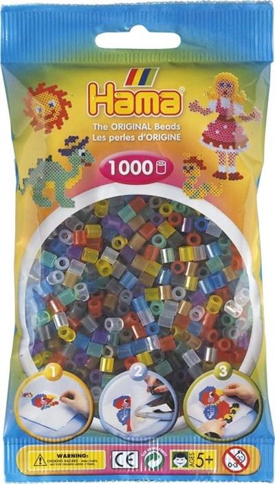 1.000'lik Hama Midi Boncuk - Şeffaf Renkler