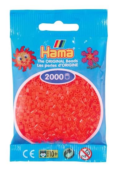 2.000'lik Hama Mini Boncuk - Neon Kırmızı