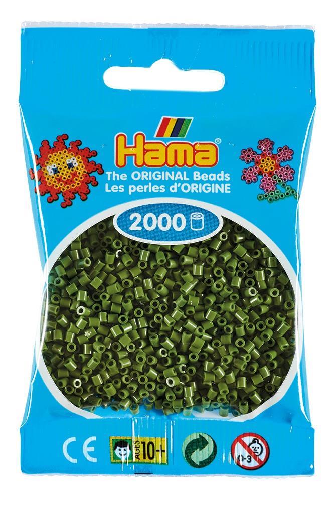 2.000'lik Hama Mini Boncuk - Zeytin Yeşili