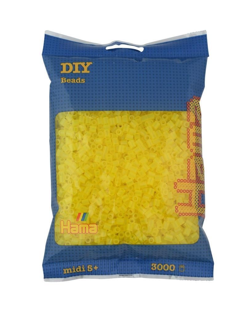 3.000'lik Hama Midi Boncuk - Şeffaf Sarı