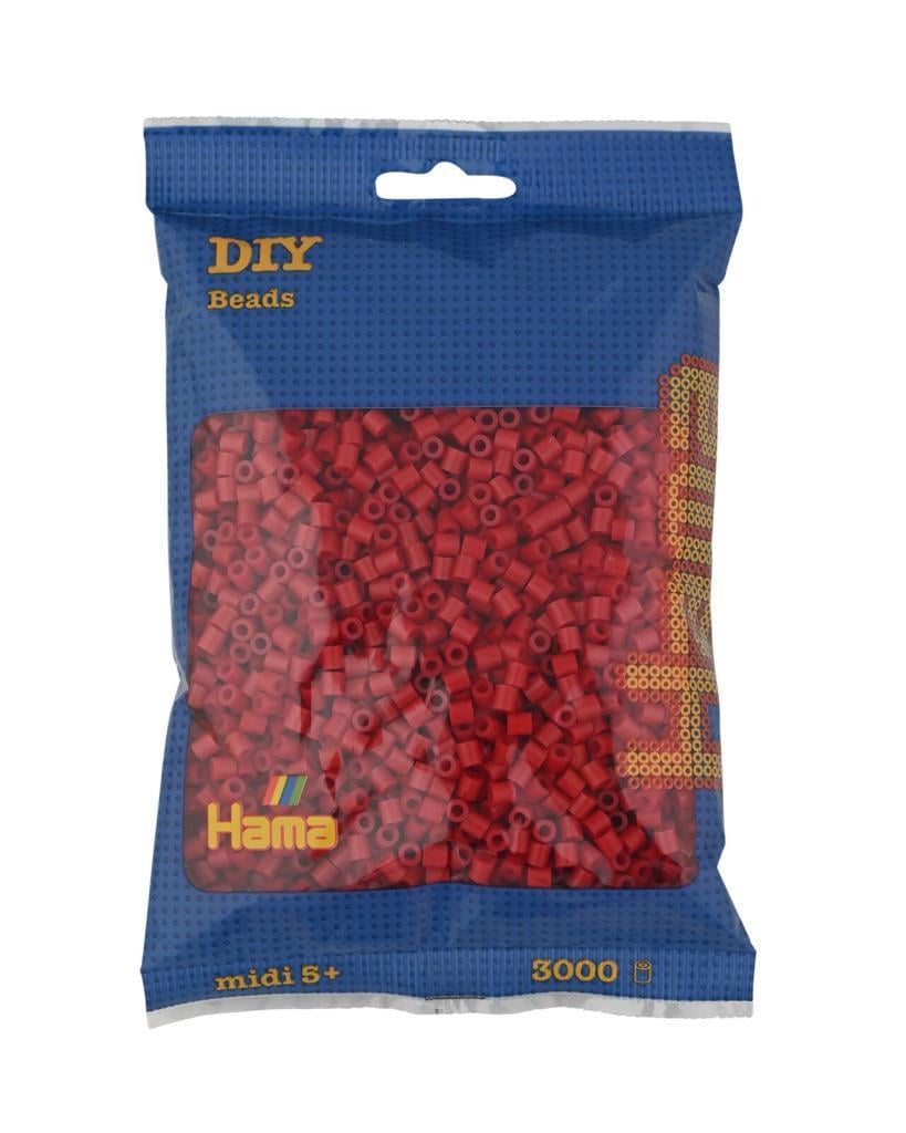 3.000'lik Poşet Hama Midi - Koyu Kırmızı