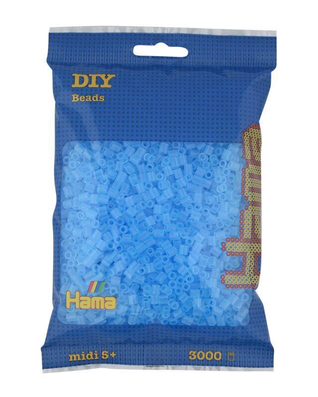 3.000'lik Hama Midi Boncuk -Şeffaf Aqua