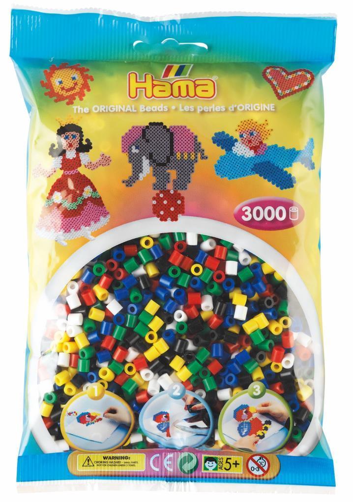 3.000'lik Hama Midi Boncuk - 6 Temel Renk