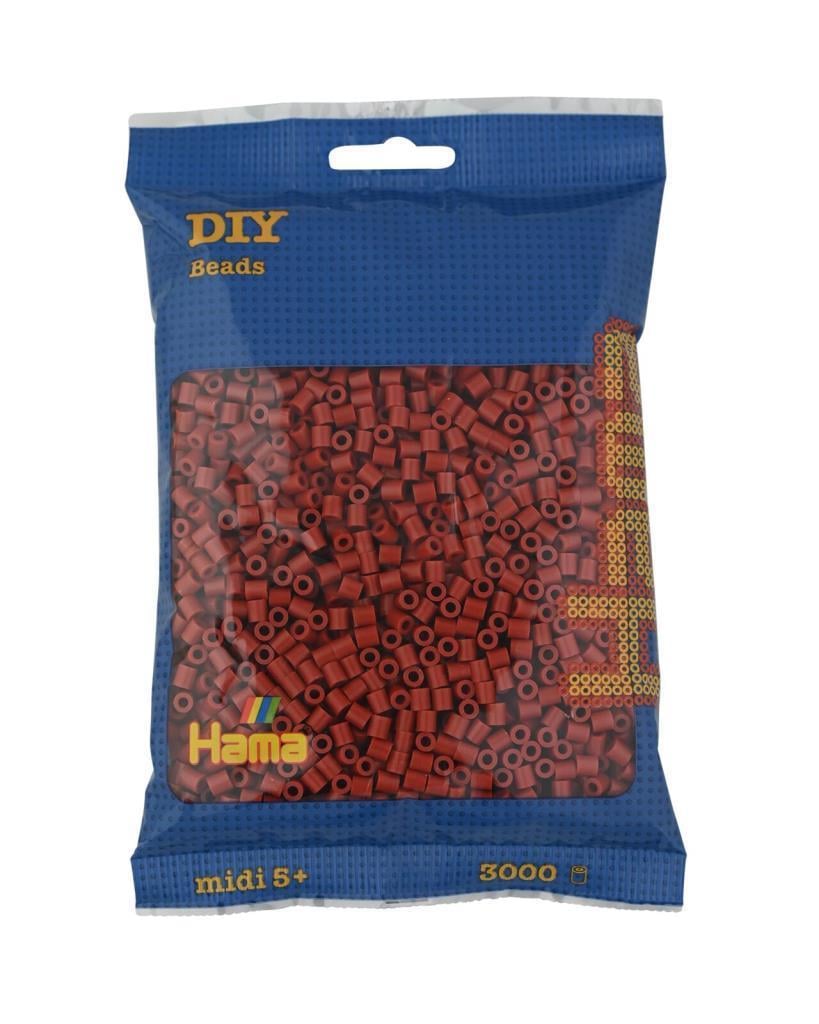 3.000'lik Hama Midi Boncuk - Kızıl Kahve