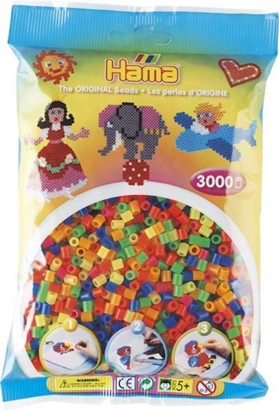 3.000'lik Hama Midi Boncuk - Neon Renkler