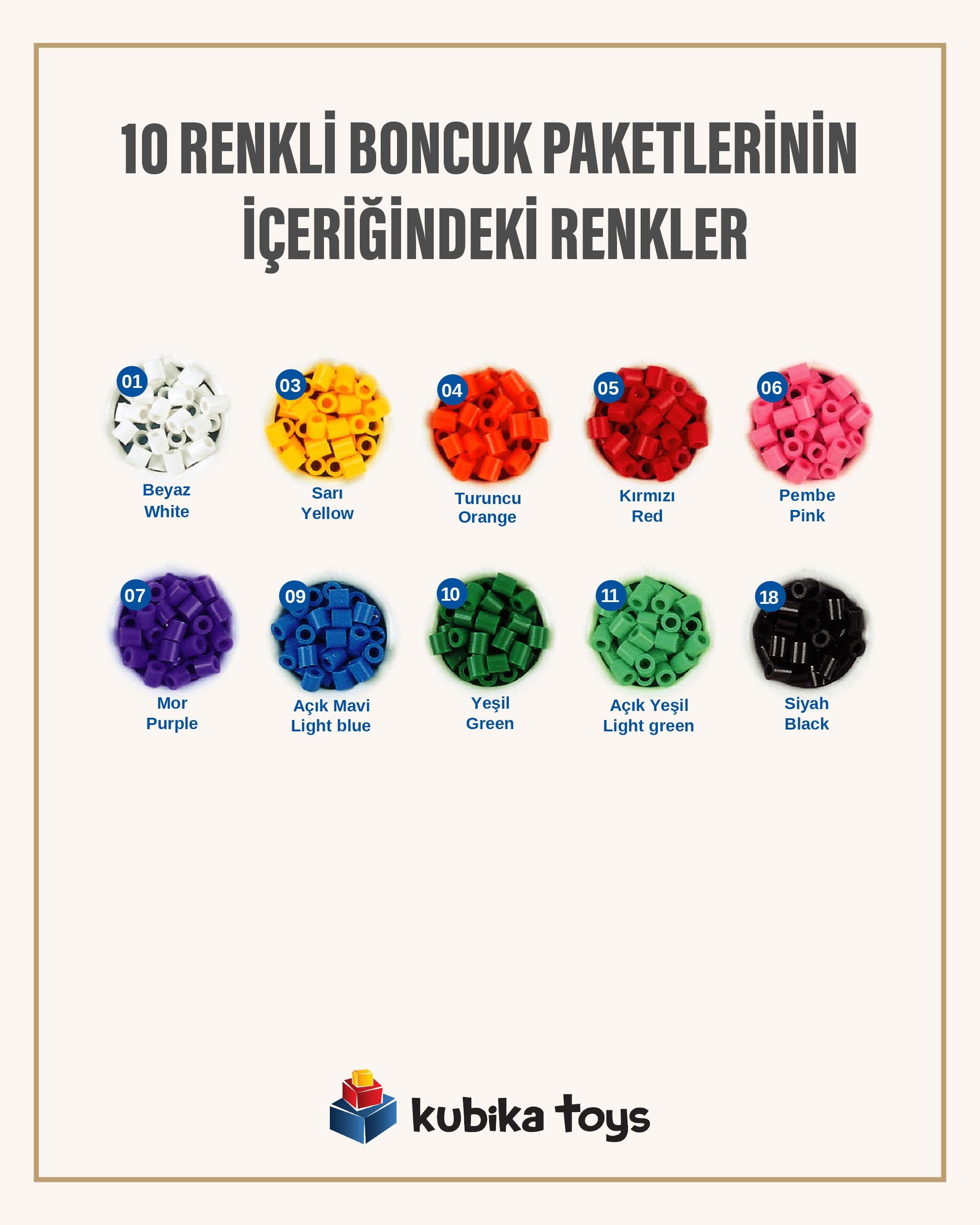 Hama Boncuk Midi Boy- 6.000 Adet-10 Renk
