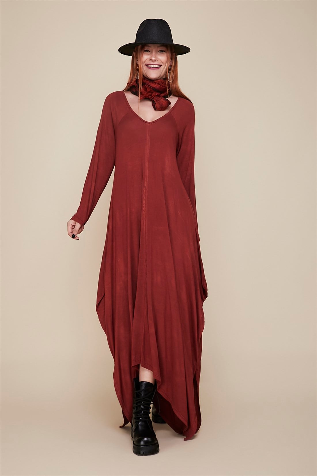 10241 LEONA ASİMETRİK ELBİSE