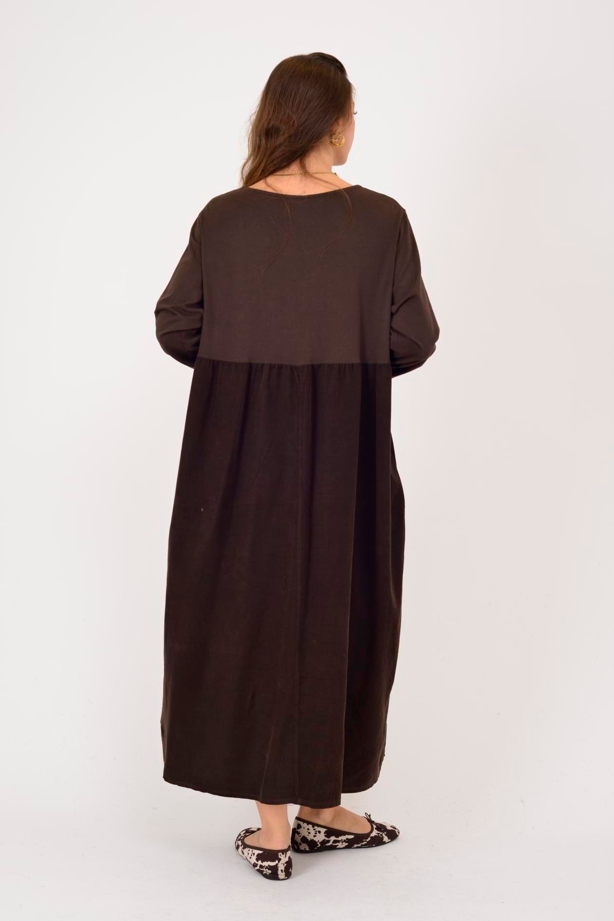 11081 LOVA FİSTO DETAYLI ELBİSE