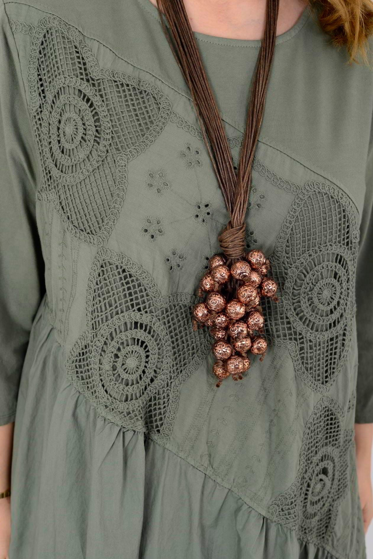 11081 LOVA FİSTO DETAYLI ELBİSE