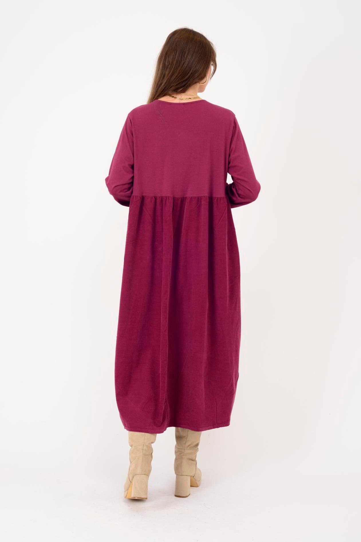 11081 LOVA FİSTO DETAYLI ELBİSE