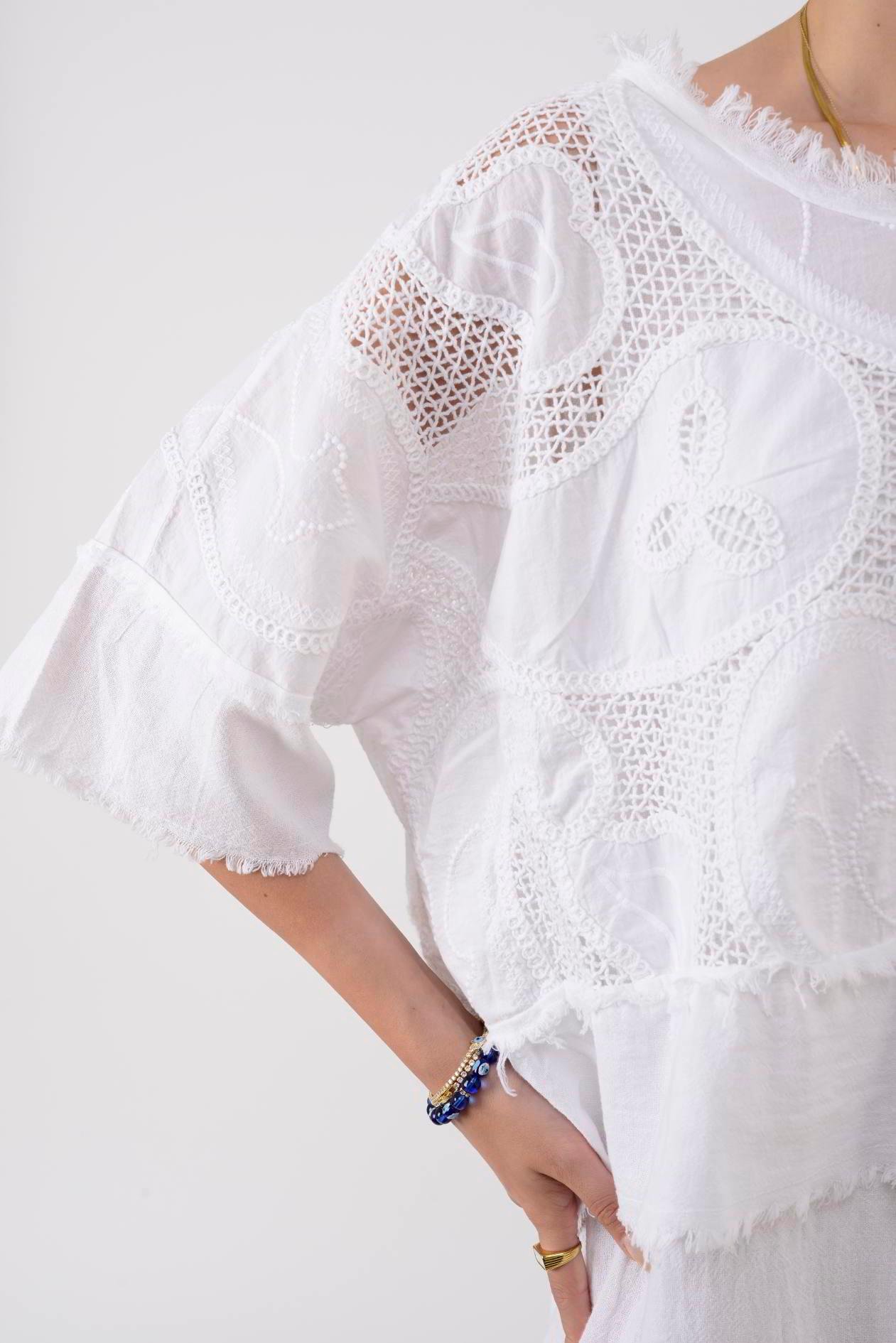 11197 LOVA AJUR İŞLEME DETAYLI DUAL ELBİSE