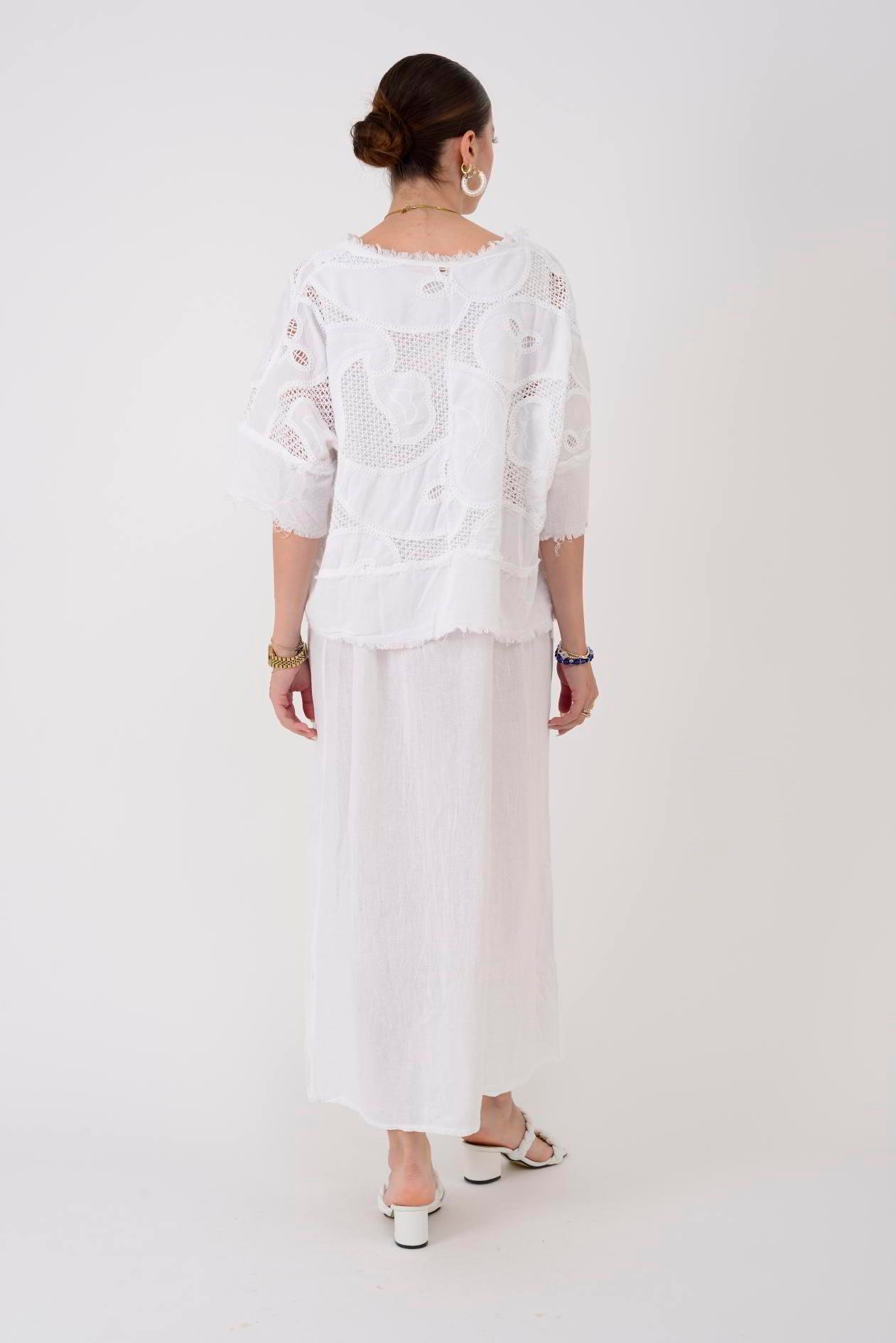 11197 LOVA AJUR İŞLEME DETAYLI DUAL ELBİSE