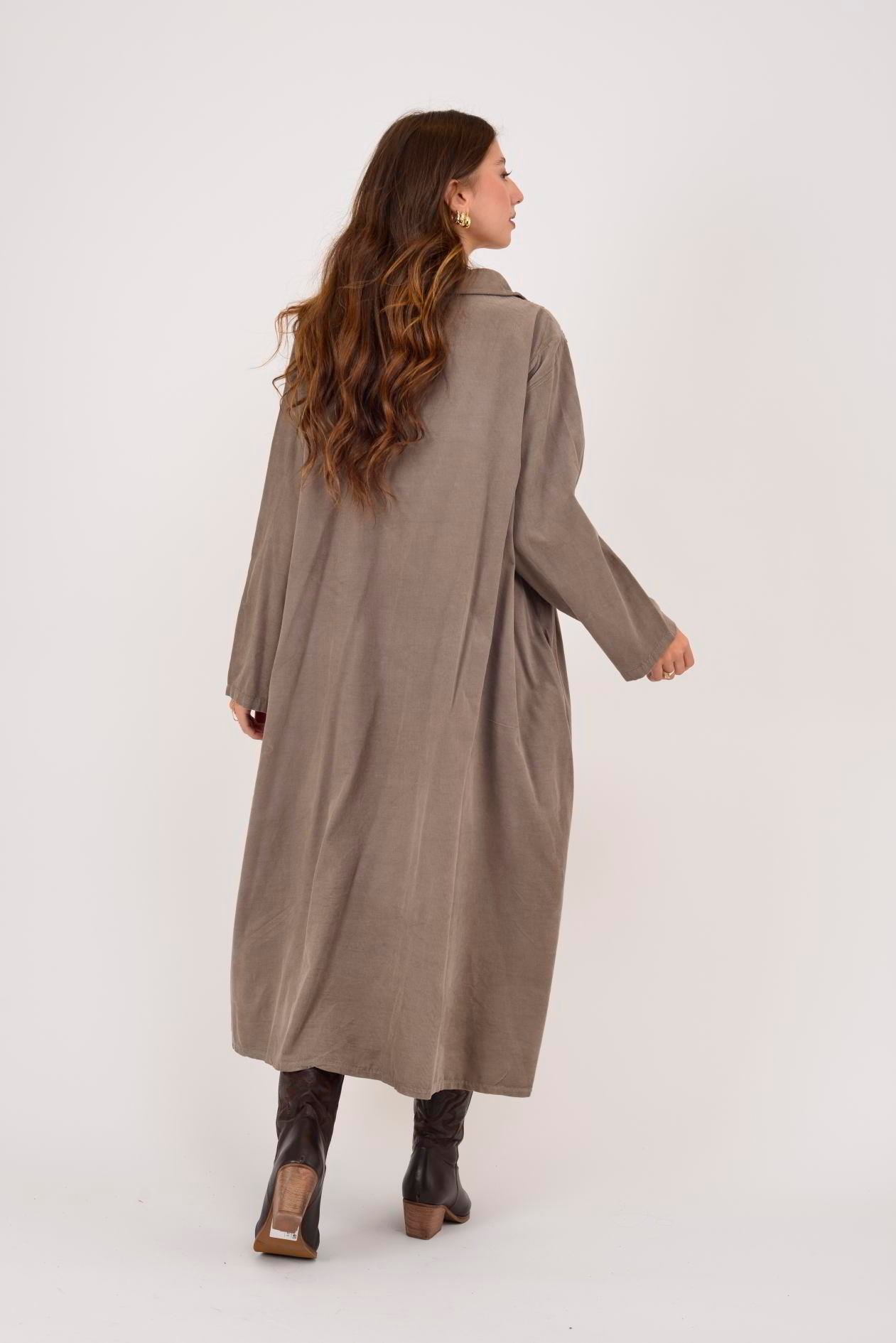 11429 LOVA ÇİÇEK KABARTMALI PUL DETAYLI FİTİLLİ KADİFE ELBİSE