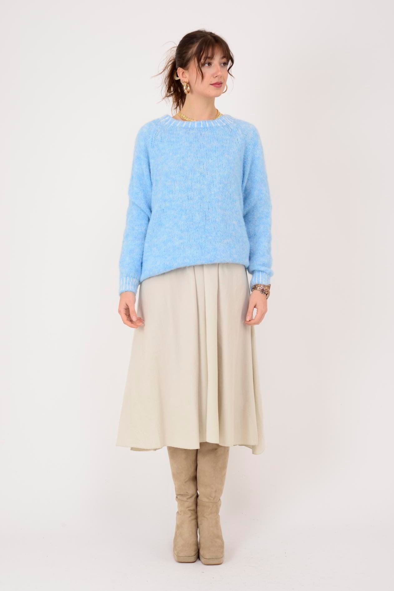 11591 KAYIK YAKA YÜNLÜ TRİKO KAZAK