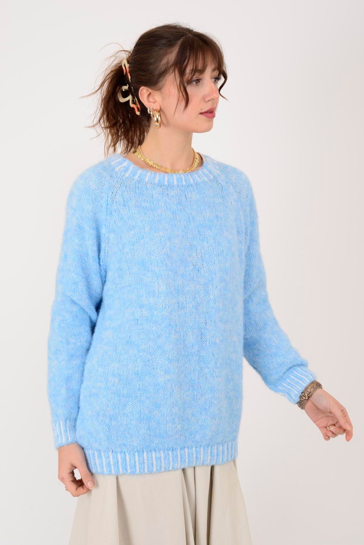 11591 KAYIK YAKA YÜNLÜ TRİKO KAZAK