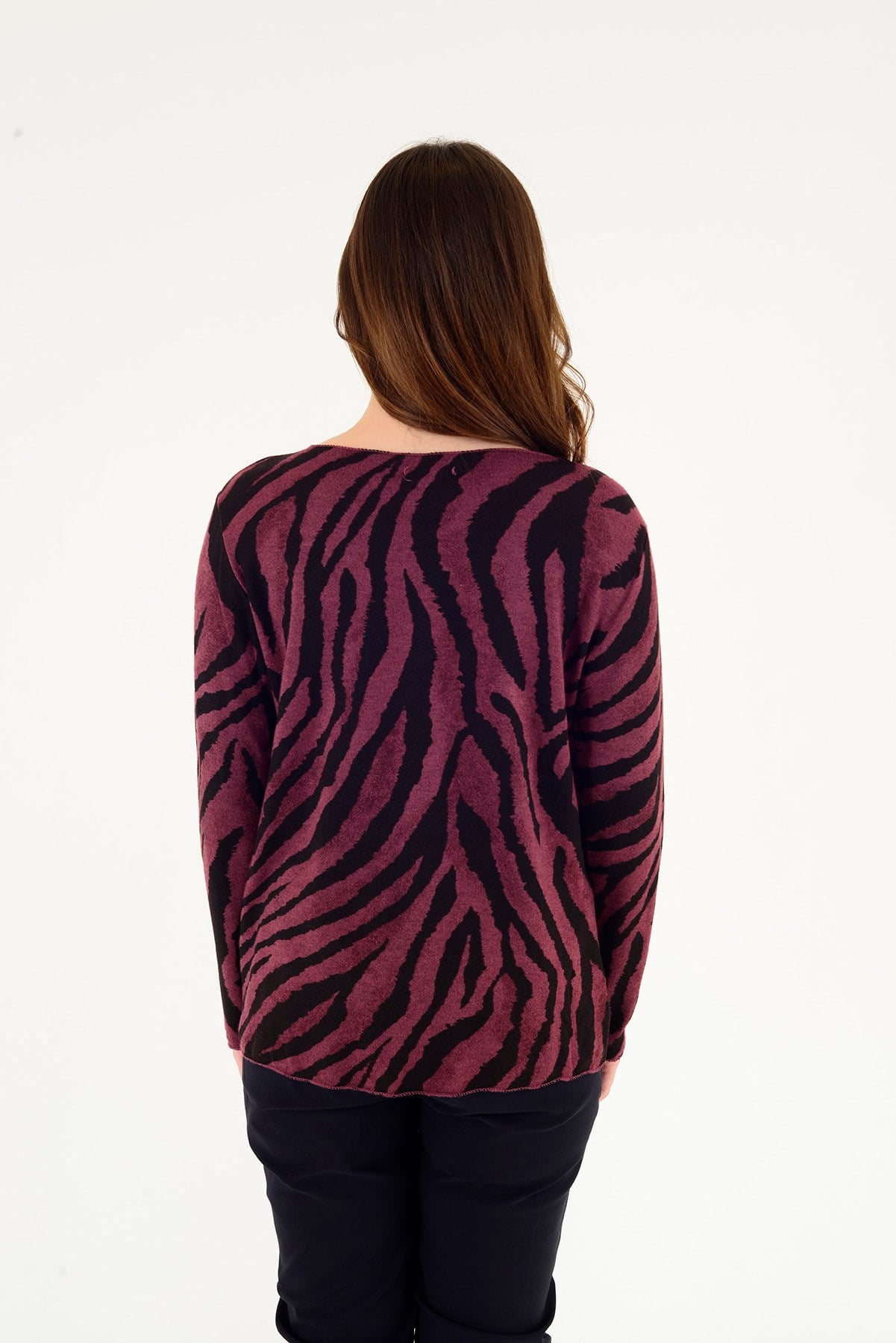 1202 ZEBRA DESEN BLUZ