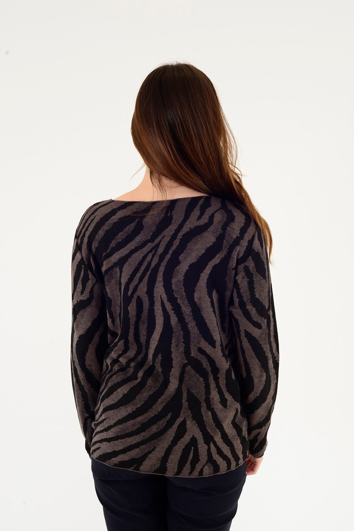 1202 ZEBRA DESEN BLUZ